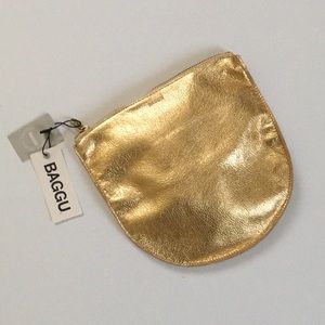 Gold Baggu U-Pouch